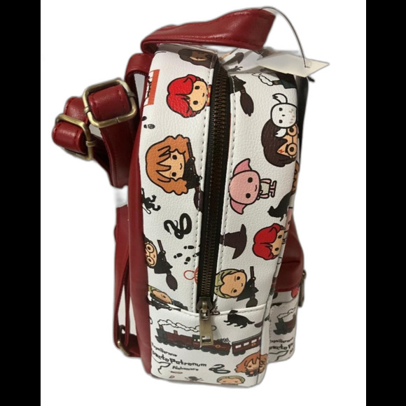 Harry Potter Chibi Mini Backpack BioWorld Zip Adjustable Straps Hogwarts Express - Picture 2 of 5
